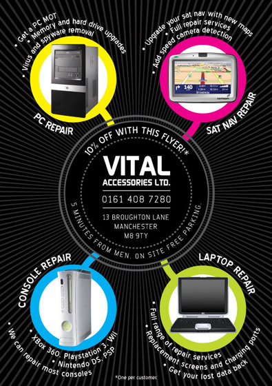 Vital Accessories flyer (Front)