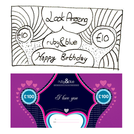 rubyandblue20 One of the early sketches ended up being incorporated into the final design.