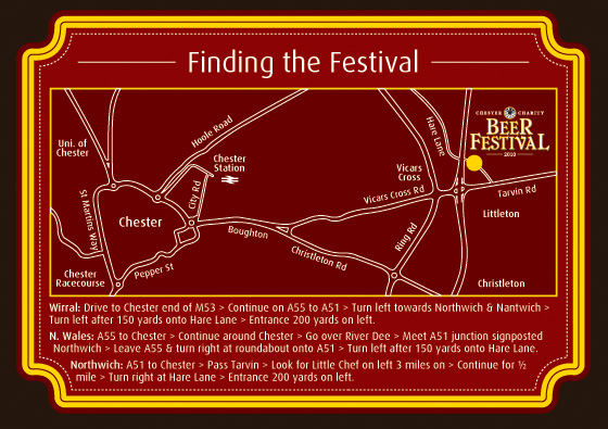 Print The back of the ticket provides a simple map with directions.
