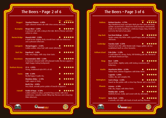 programme2.indd Each page has its own frame similar to the poster, tickets and beer cards.