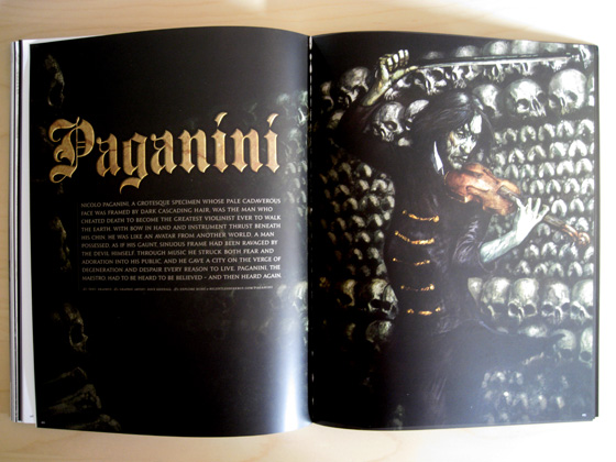 The Paganini comic spans the last few pages of the magazine.