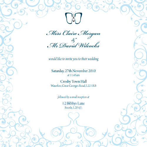 The main invitation, using the original text.